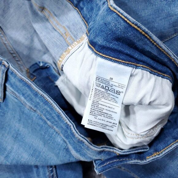 Old Navy Mid Rise Rockstar Super Skinny Jeans Women's Plus Size 28 Light Wash - Picture 5 of 10